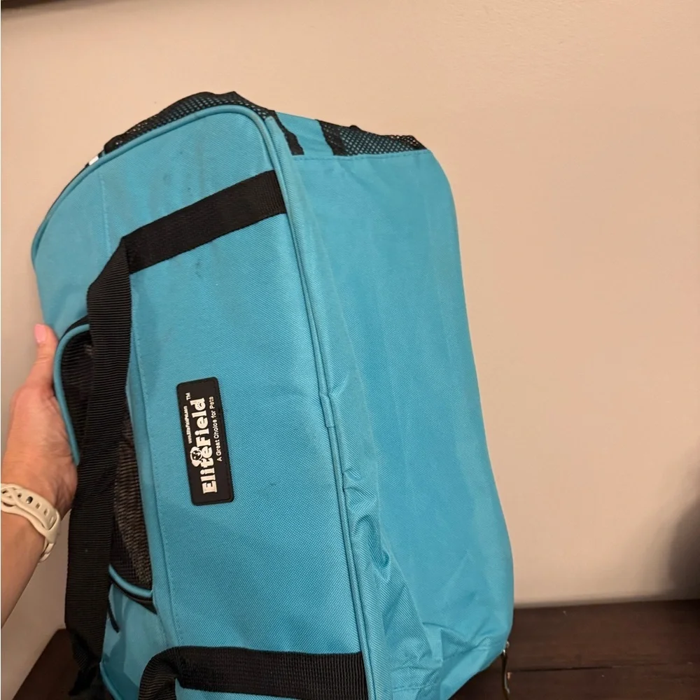 EliteField Soft Sided Pet Carrier Travel Bag Teal